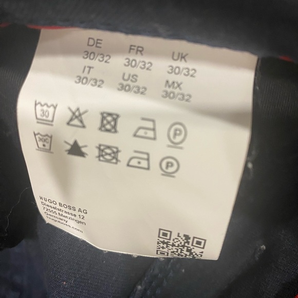 Men’s HUGO Boss slim fit navy blue/black jeans size 30 - Picture 6 of 8